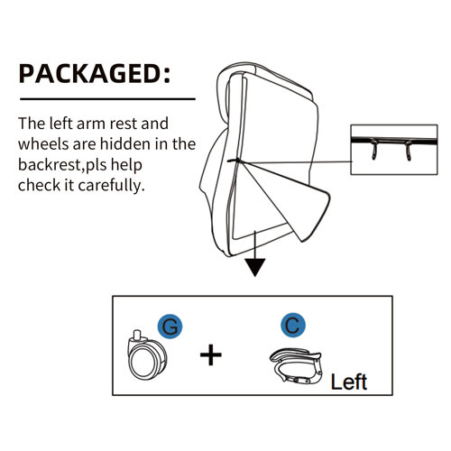 Inbox Zero HunterDuncan Big and Tall Office Chair 500Lbs for Heavy